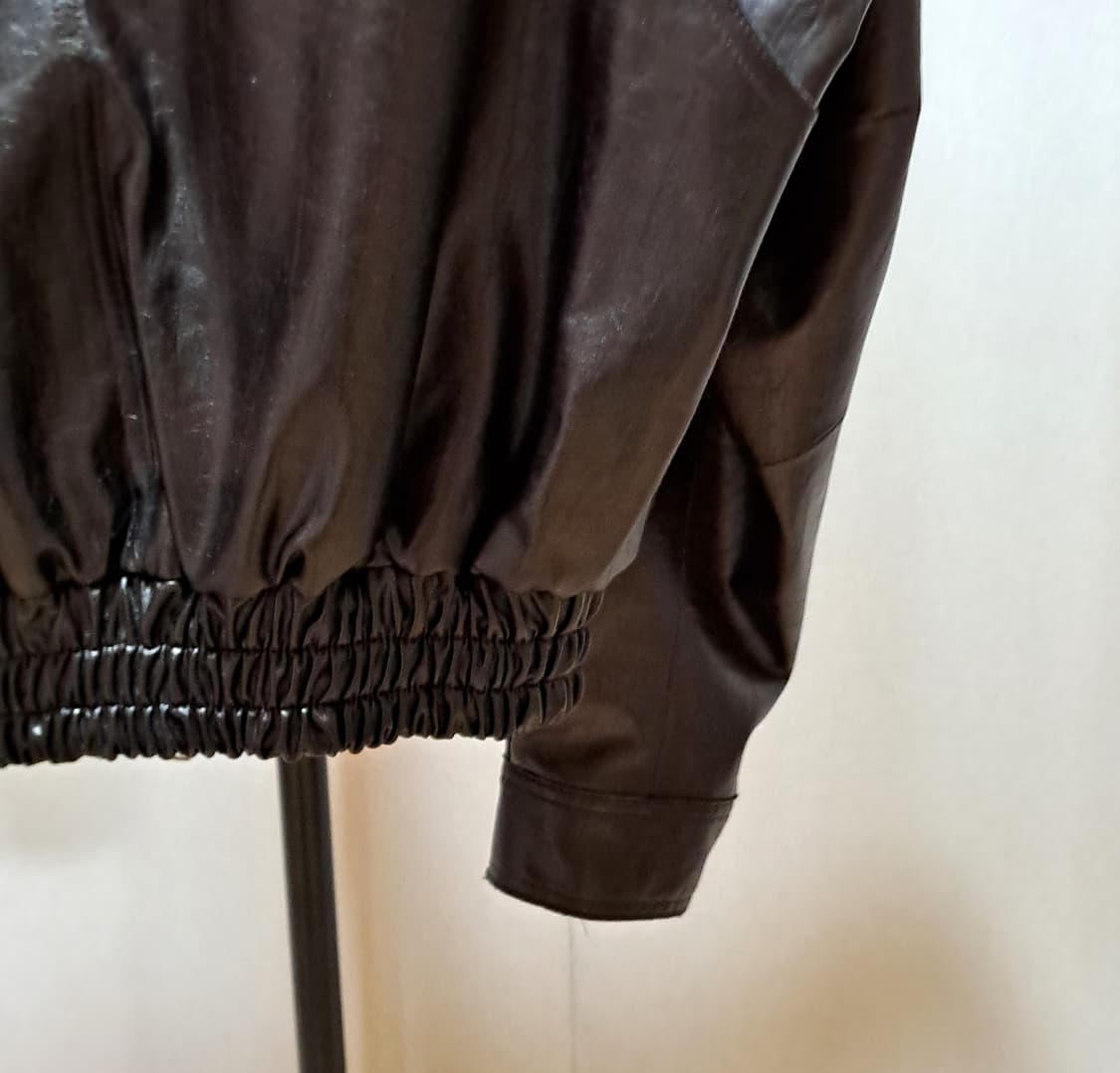 (택포) 알렌느 그라데이션 비건레더 자켓 2 A946 상품이미지7