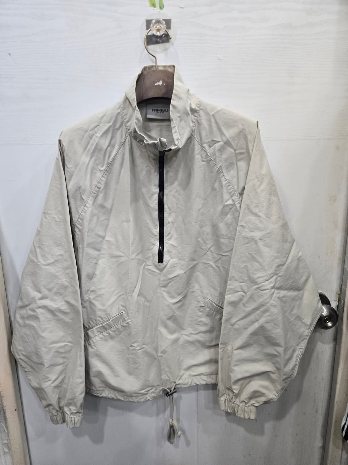 XS,85,크게나옴)) 피어오브갓 에센셜 반집업 바람막이 긴팔티셔츠! 상품이미지1