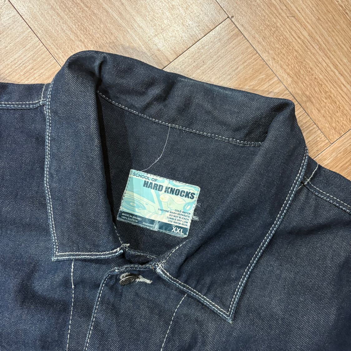 스쿨 오프 하드 낙스 딥블루 데님 자켓 상품이미지8