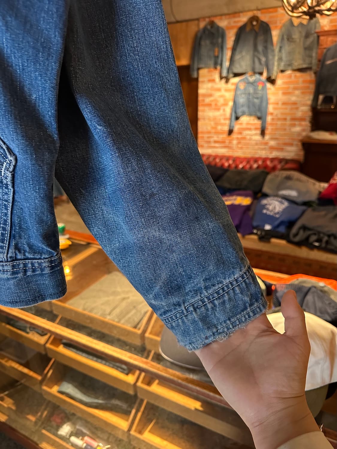 70s USA LEE 빈티지 리 191-LB 데님 워크 자켓 상품이미지6