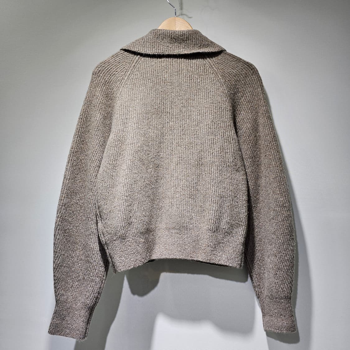 BEAKER 비이커 22FW 아웃포켓 칼라넥 니트 집업 카디건 ~55 상품이미지3