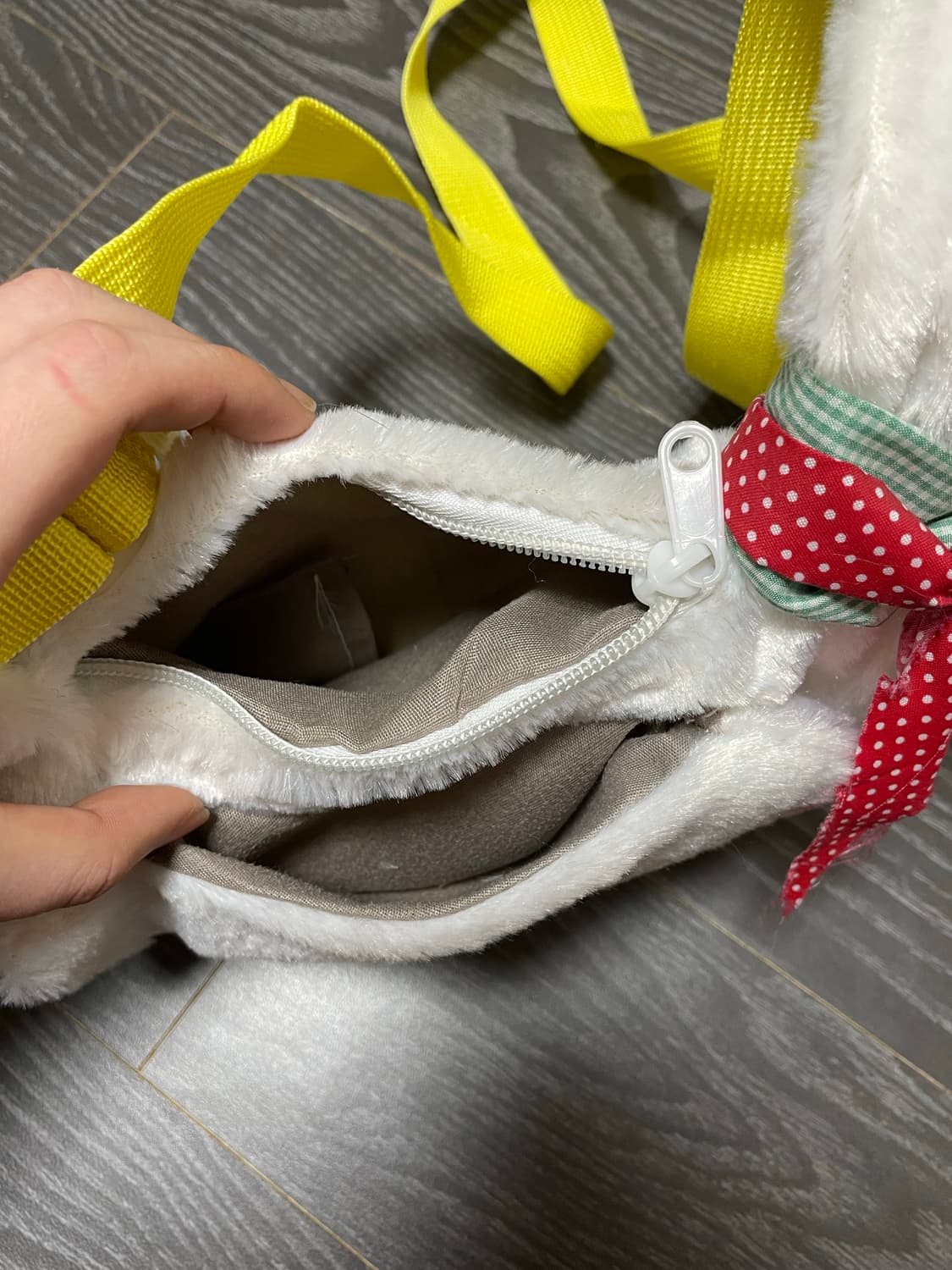 털 오리 가방 크로스백 상품이미지2