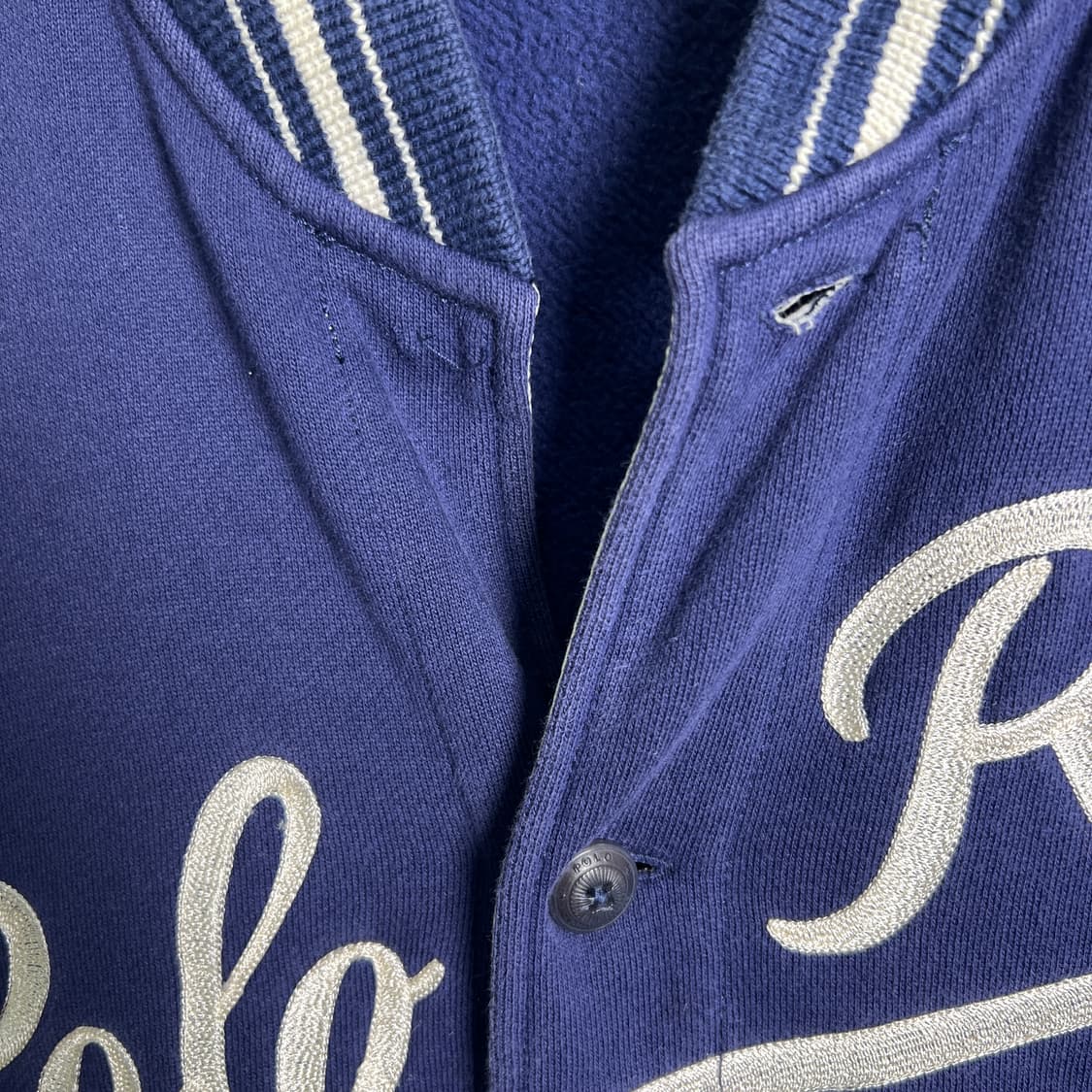 폴로 랄프로렌 RL67 베이스볼 바시티 자켓 XL 상품이미지9