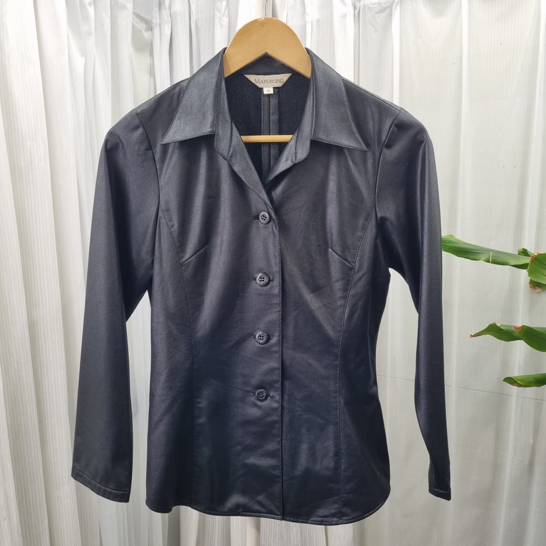 MAPLECINQ 빈티지 가죽 느낌 셔츠 1953 상품이미지1