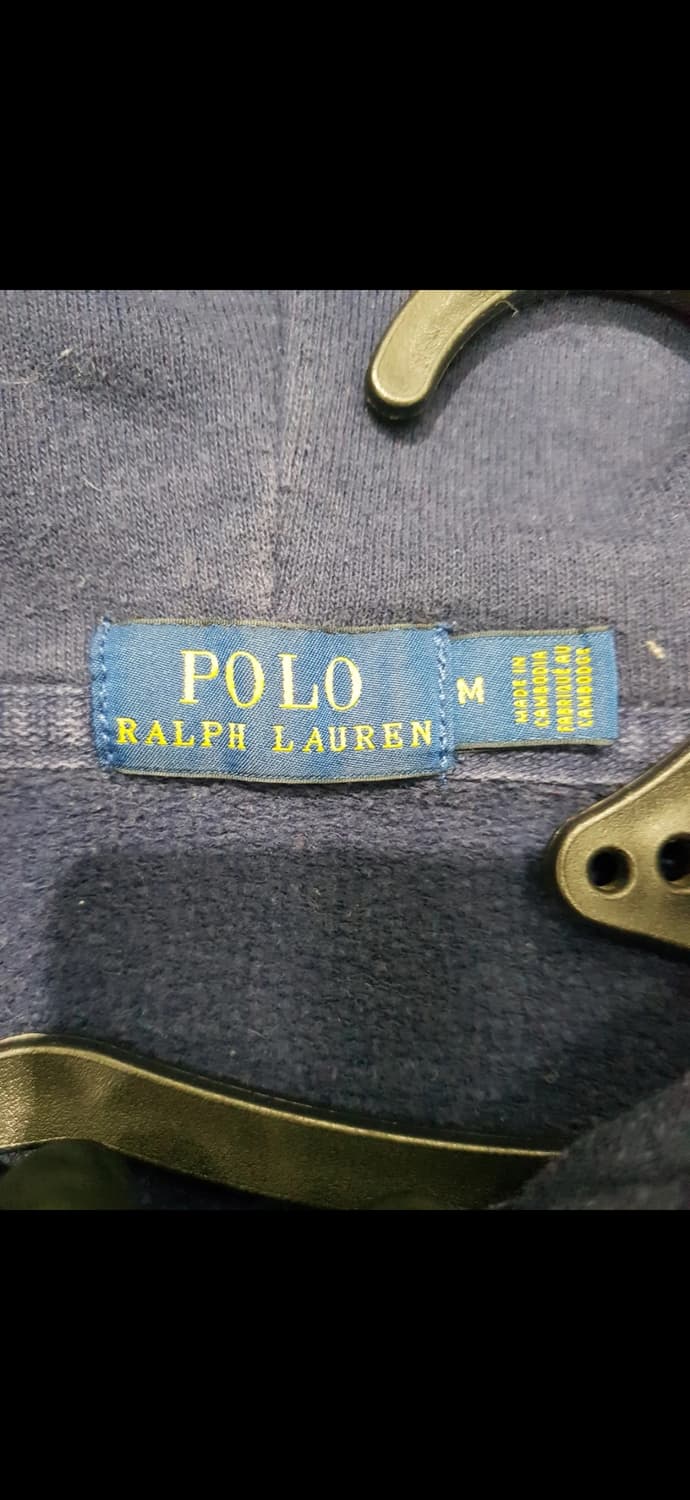 폴로 랄프로렌 크롭 후드집업 네이비 M  상품이미지3