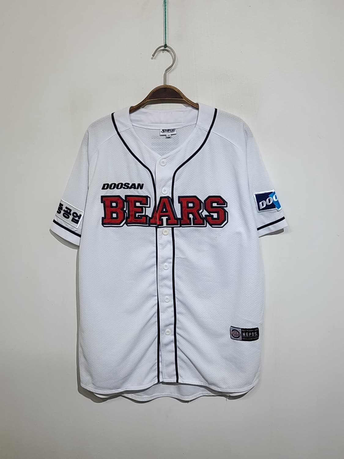 (100) 두산베어스 야구져지 반팔 김동주 마킹 유니폼  상품이미지1