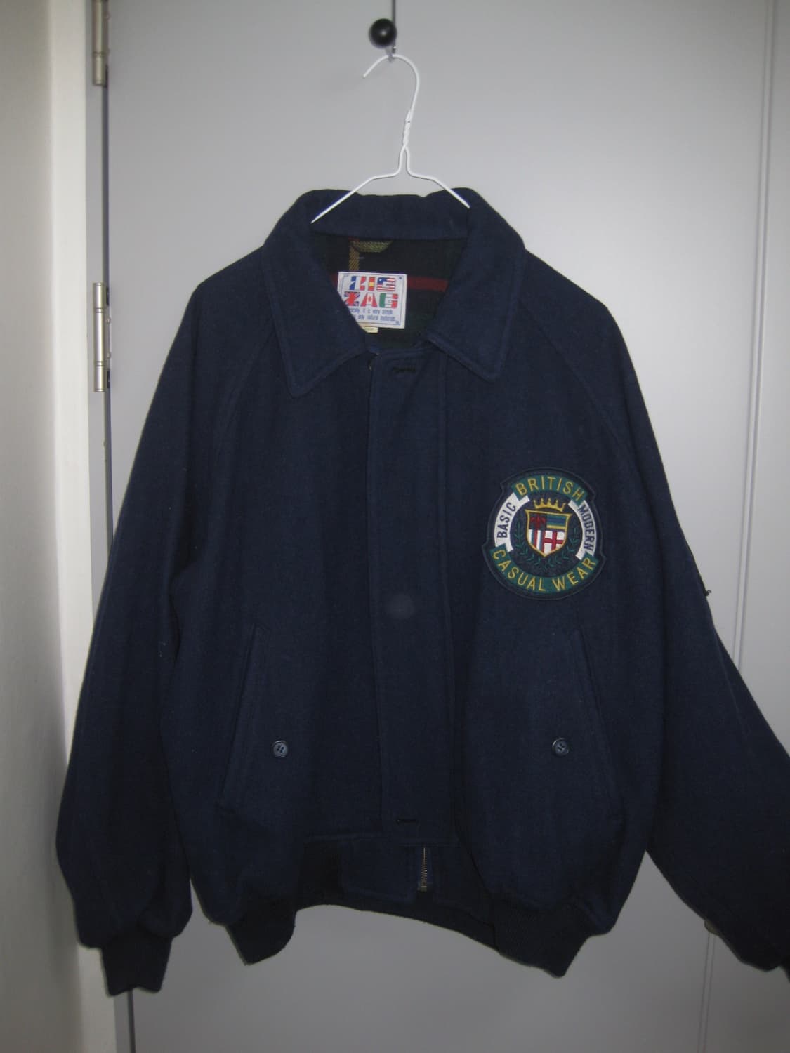 모직 블루종 프레피 빈티지 점퍼 상품이미지1