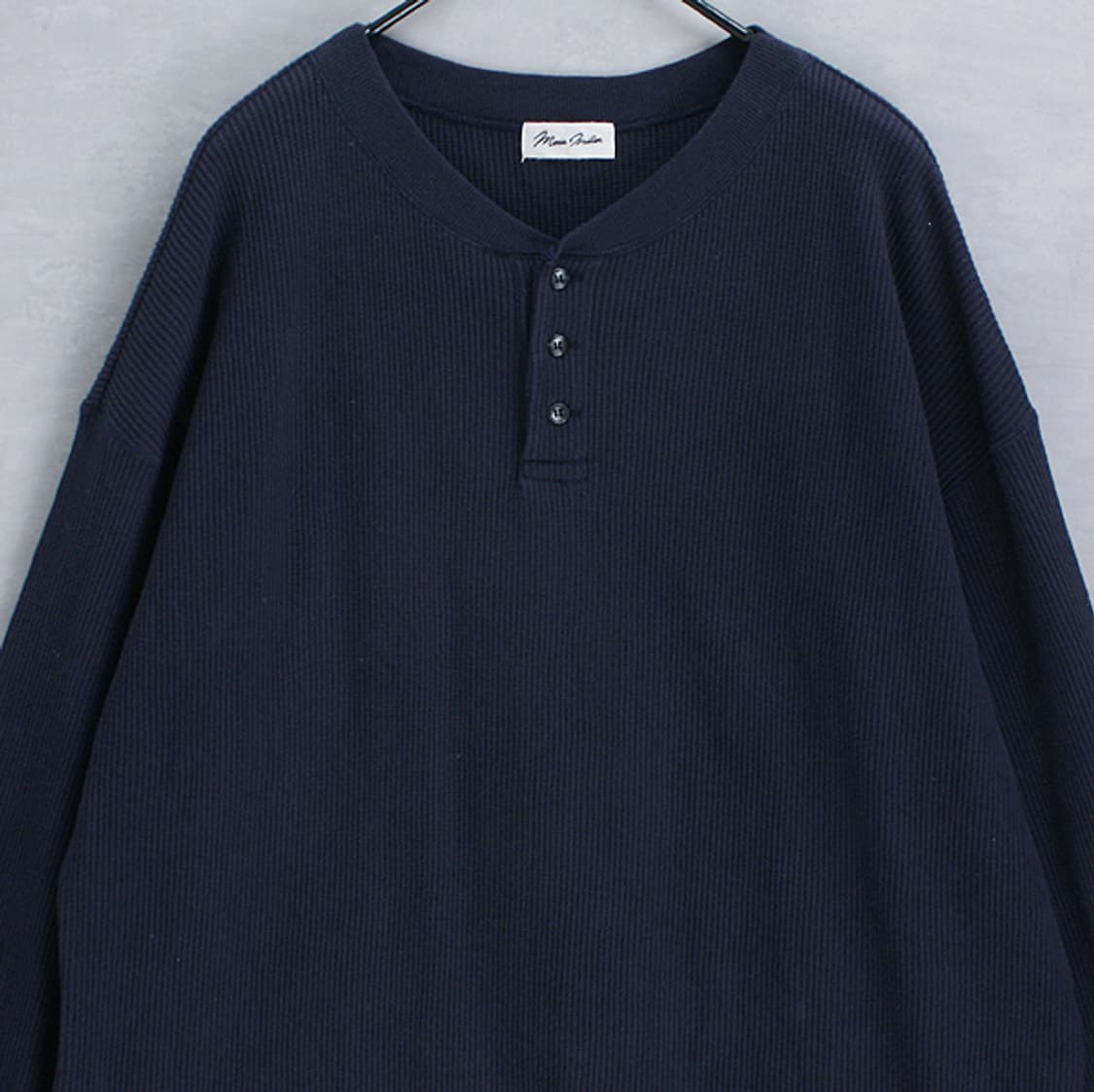 henly neck waffle L/S _S4362 상품이미지2