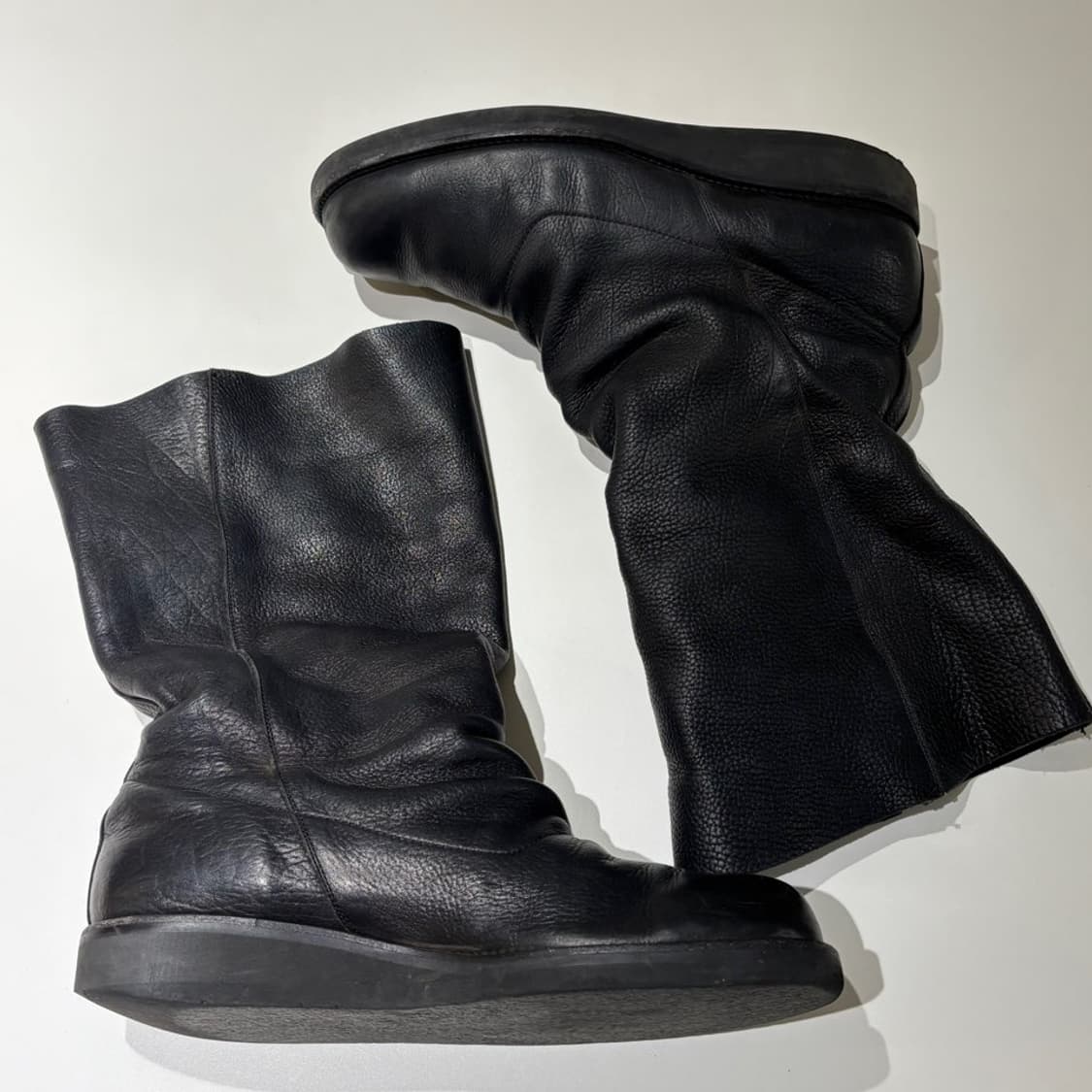 4) 요지 야마모토 뿌르 옴므 와이드 샤프트 롱 부츠 상품이미지3