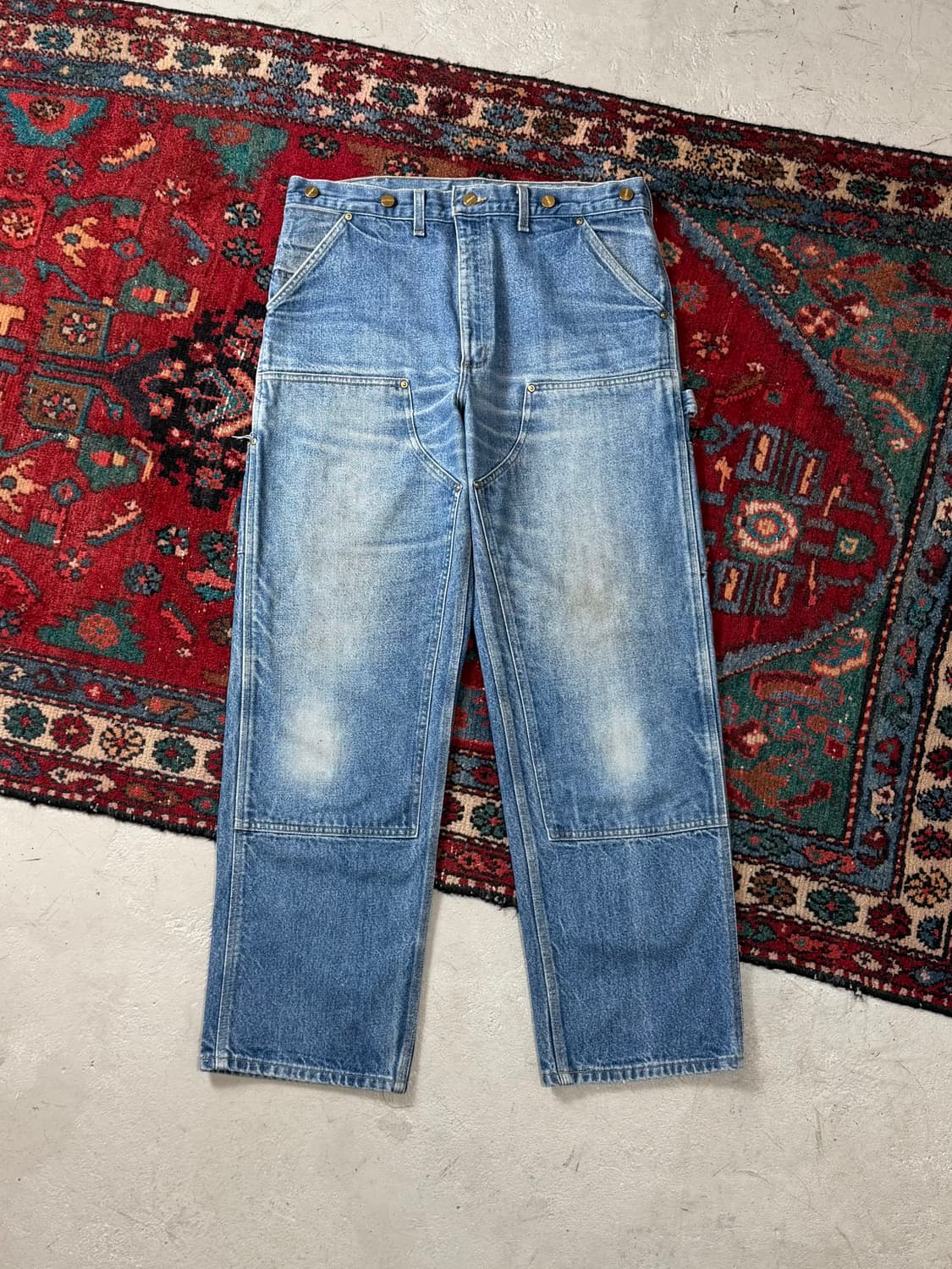 90's OG USA Made 칼하트 데님 더블니 칼하트 워크팬츠 썩블니 상품이미지1