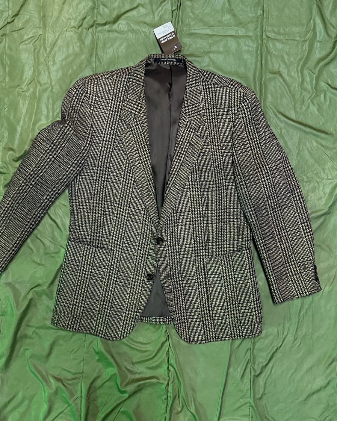 90‘s 빈티지 글렌체크 트위드 자켓 100-103 상품이미지1