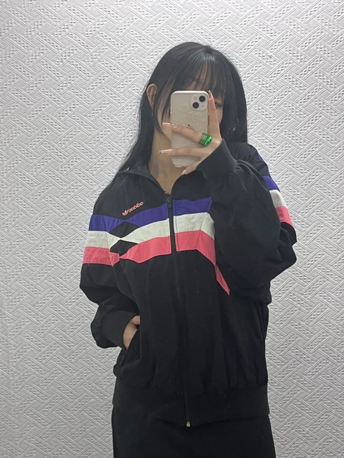 아디다스 올드스쿨 90's 가오리핏 바람막이 자켓 105 C08334 상품이미지2