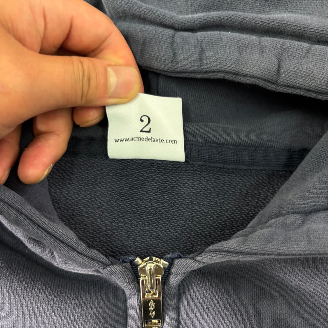 105 아크메드라비 백로고 후드집업 상품이미지4