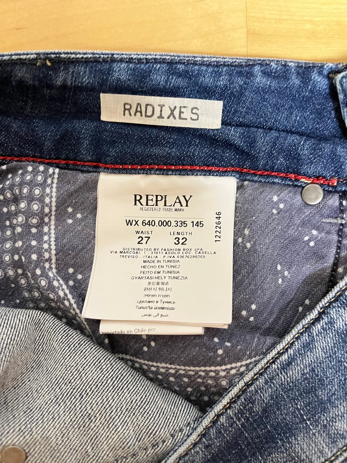 REPLAY 리플레이 데님진 청바지 RADIXES 상품이미지10