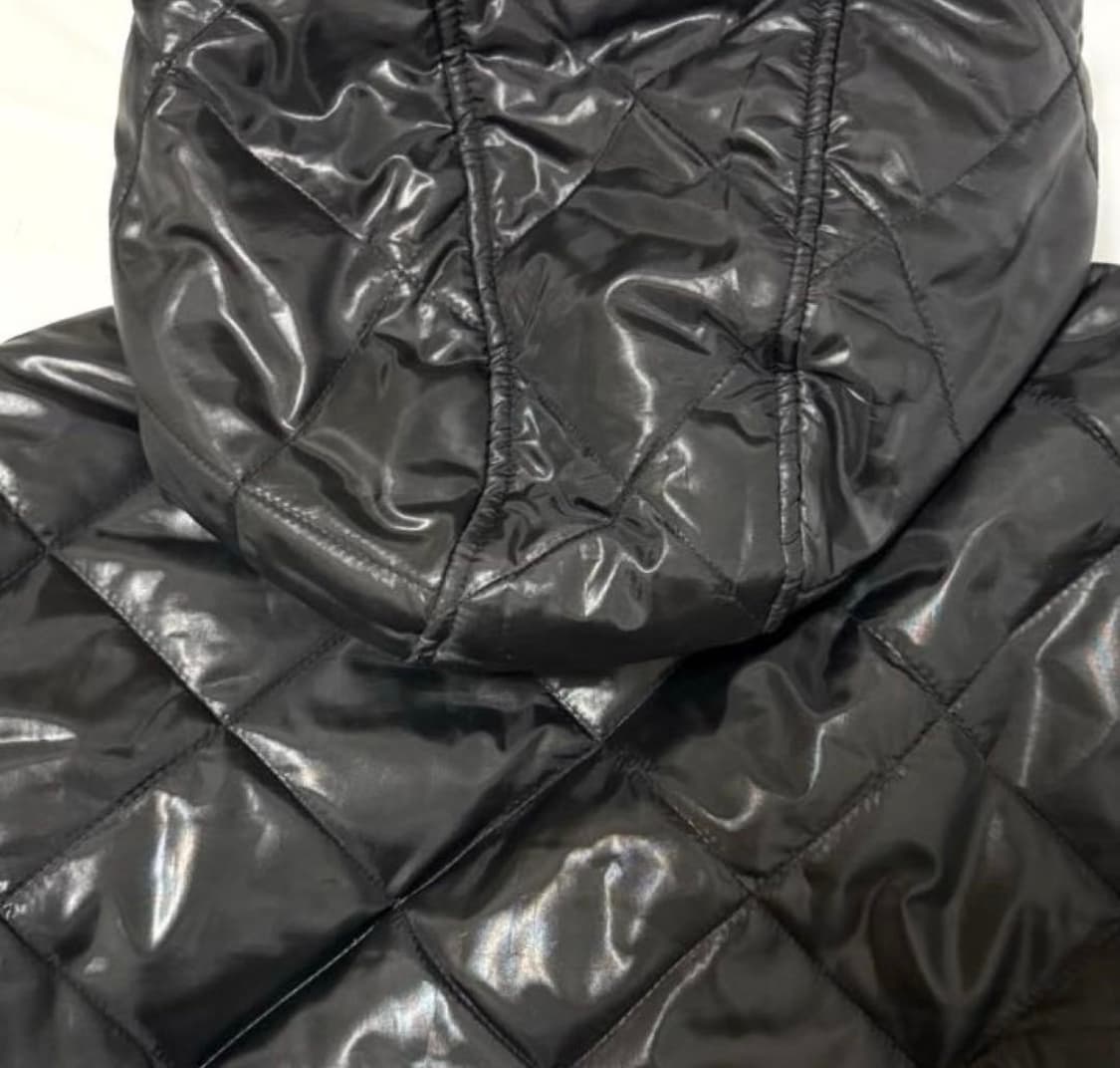 컨버스 유광패딩 경량패딩 리버시블 패딩 보라색 검정색 상품이미지6