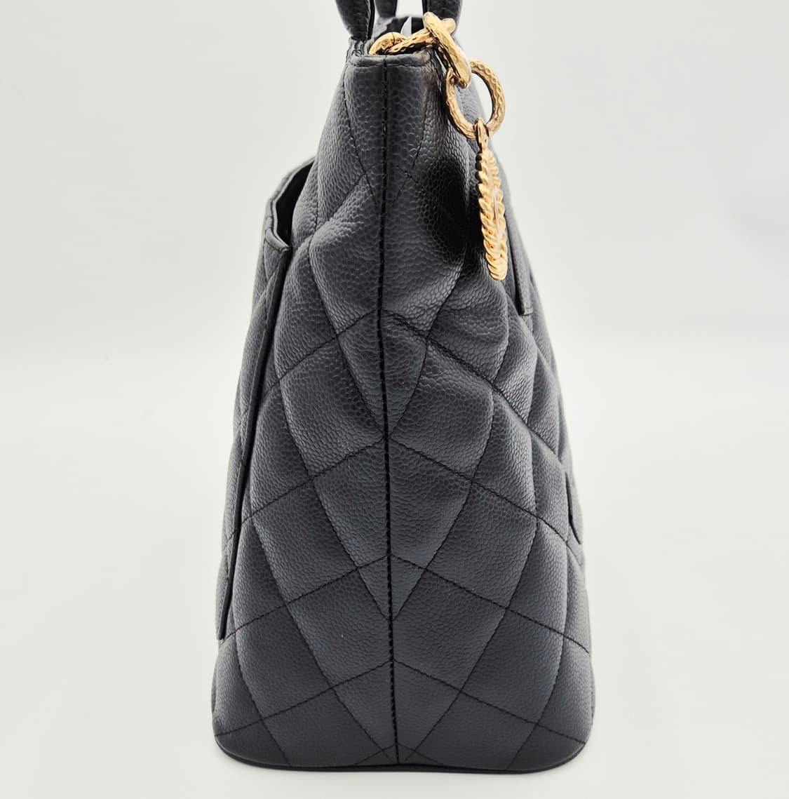 샤넬 코인백 캐비어 블랙 토트백 상품이미지3