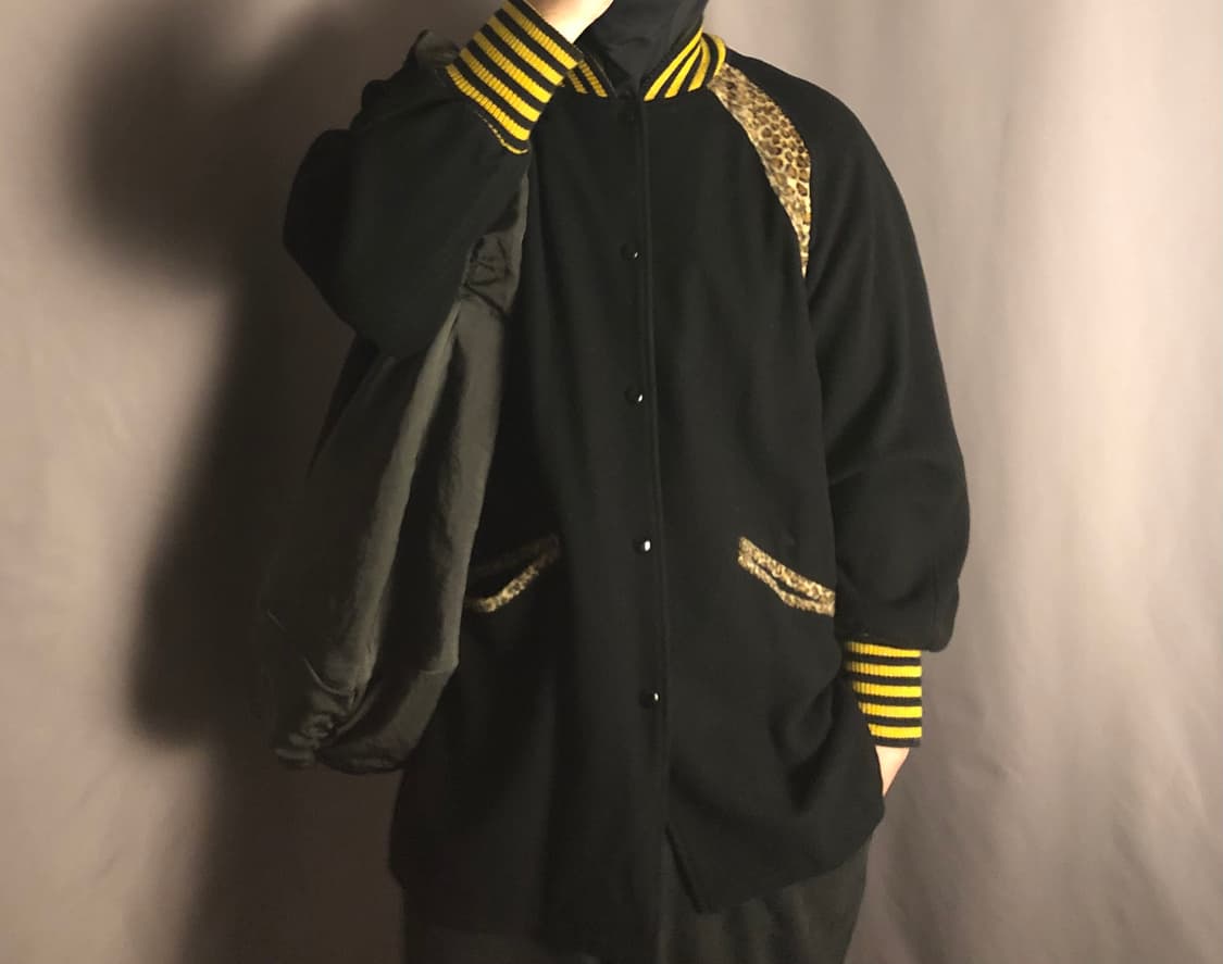 니들스 레오파드 바시티 자켓 상품이미지1