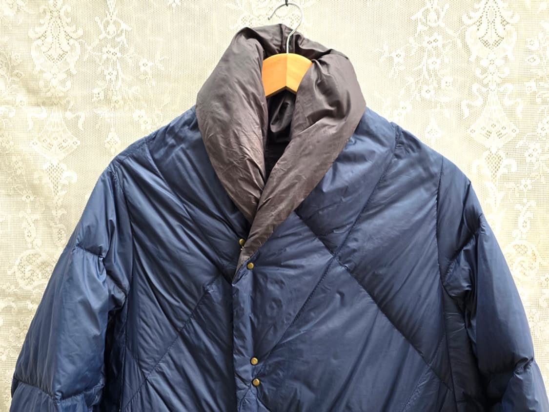 일본 네추럴 런드라이 패딩 양면 코트 상품이미지2