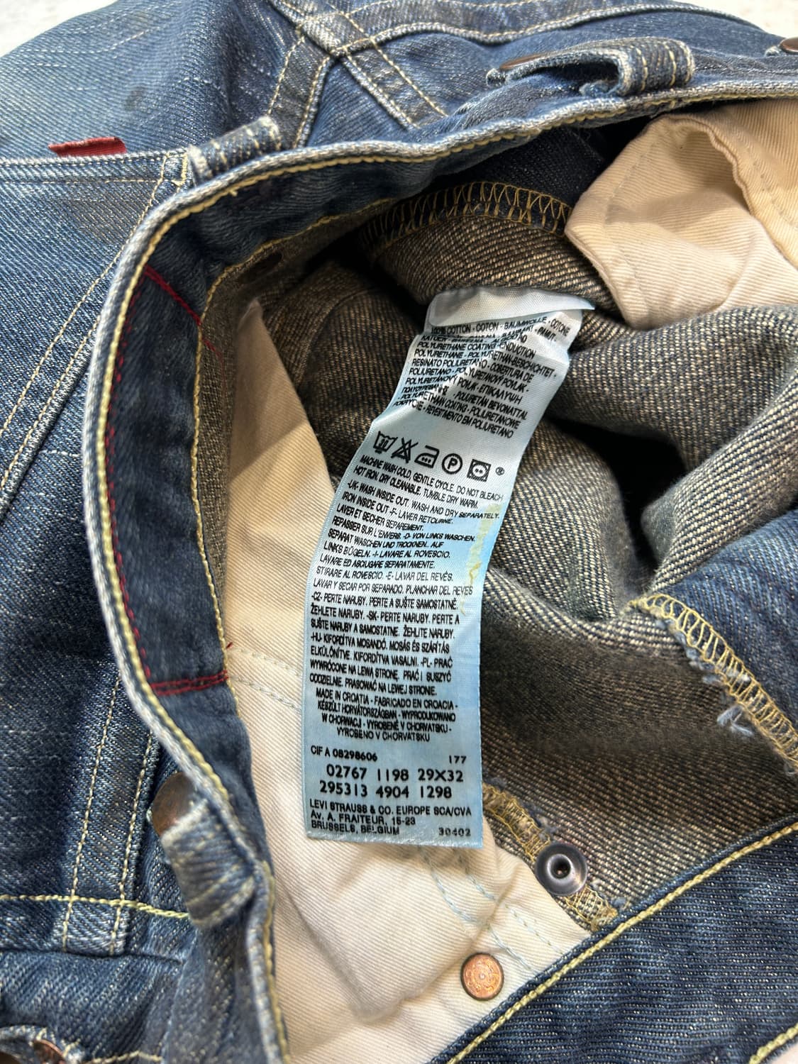 리바이스 RED 빈티지 데님 팬츠 상품이미지7