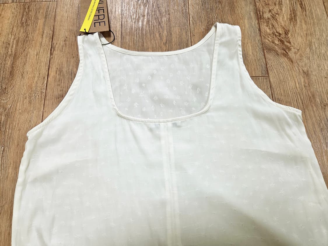 유에르(YUERE) 슬리브리스 아이보리 롱 원피스 55 새상품 상품이미지7