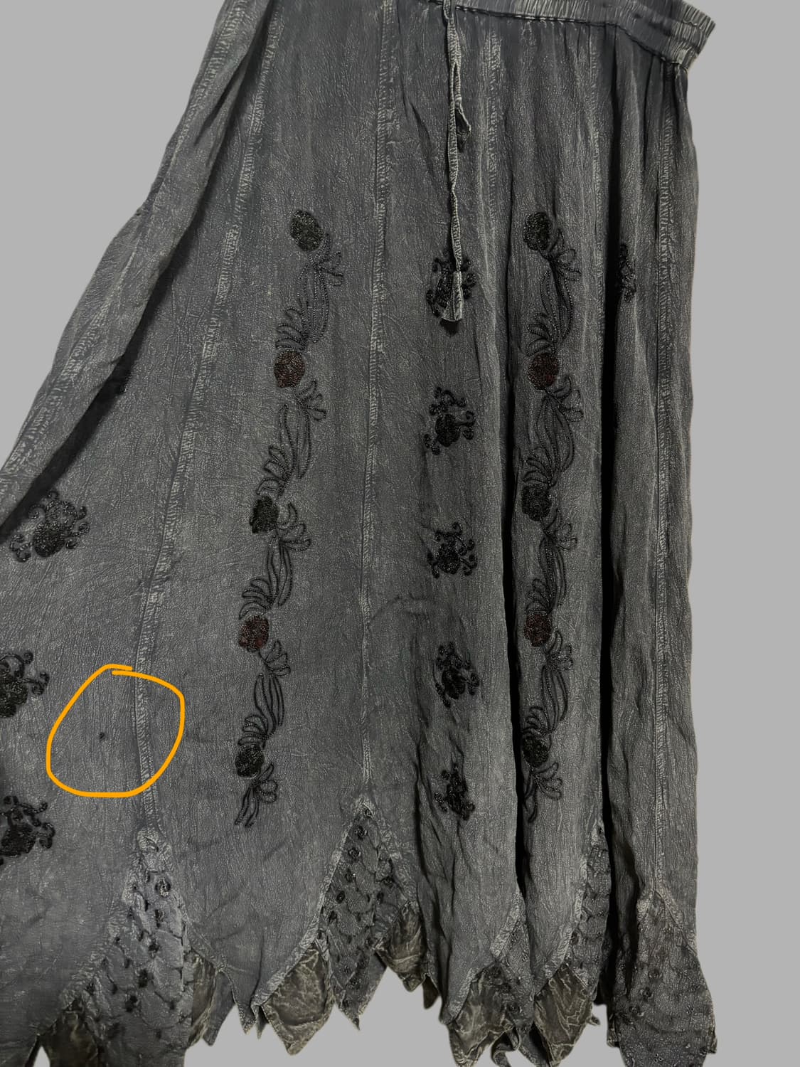 빈티지 그런지 히피 롱 스커트 상품이미지4