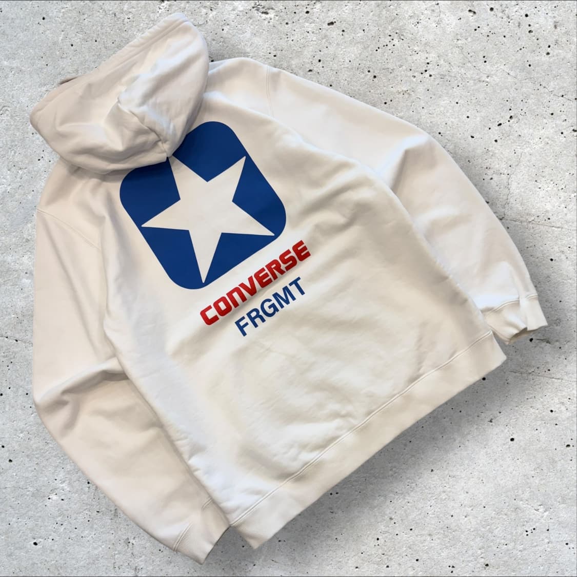 [L] 컨버스 프라그먼트 FRGMT 후드티 화이트 D303 상품이미지1