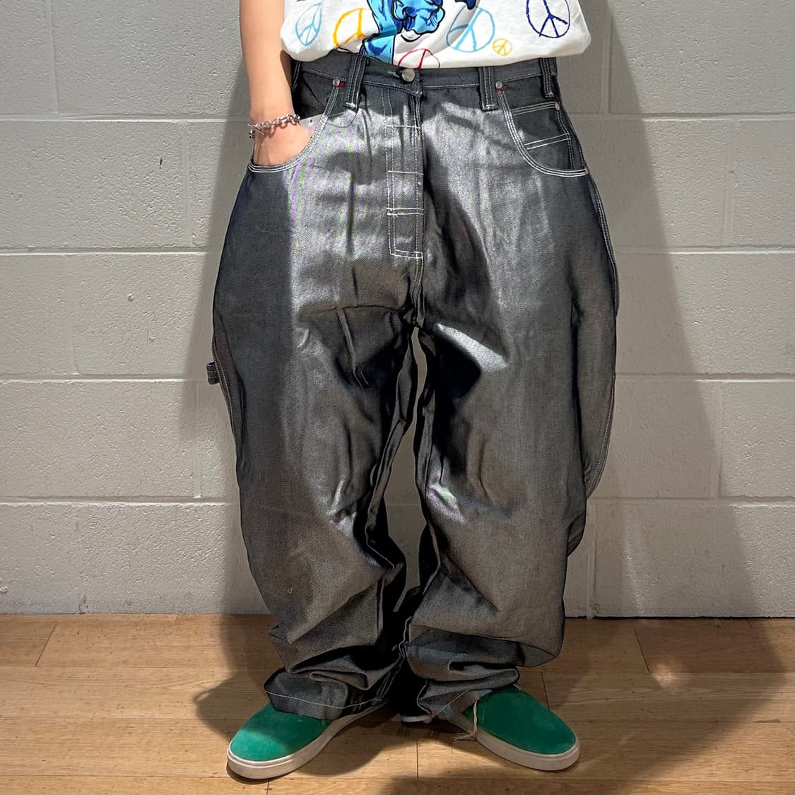 EMINEM Hip-Hop Silver Capenter Pants 상품이미지4