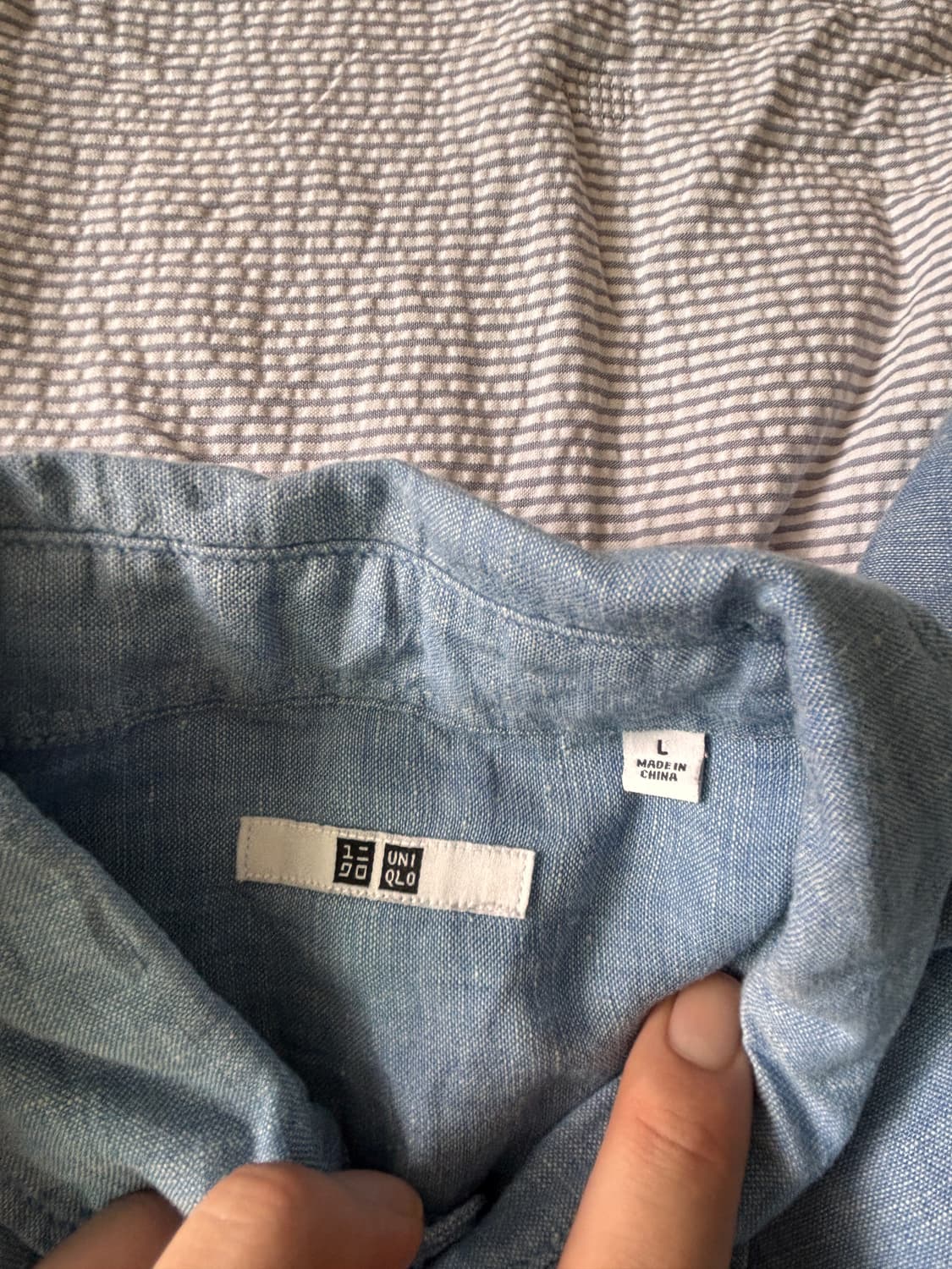 UNIQLO 린넨 100% 셔츠 L사이즈 상품이미지6