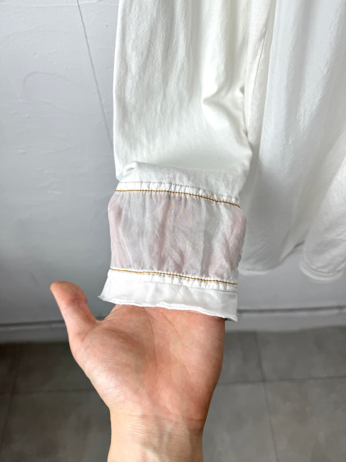 As know as de base 믹스드 프릴 롱 슬리브 상품이미지3