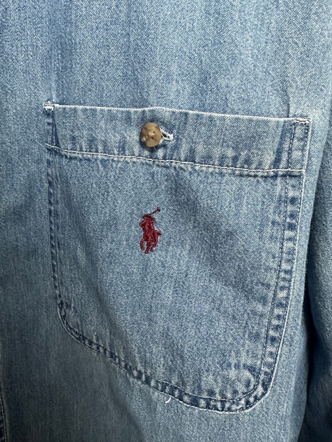 no.178 폴로 랄프로렌 중청데님 셔츠 XXl 상태s급 상품이미지2