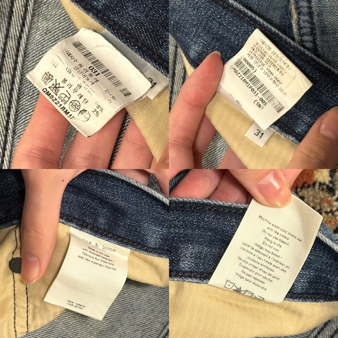 rag & bone 랙앤본 데님팬츠 (32) 상품이미지10