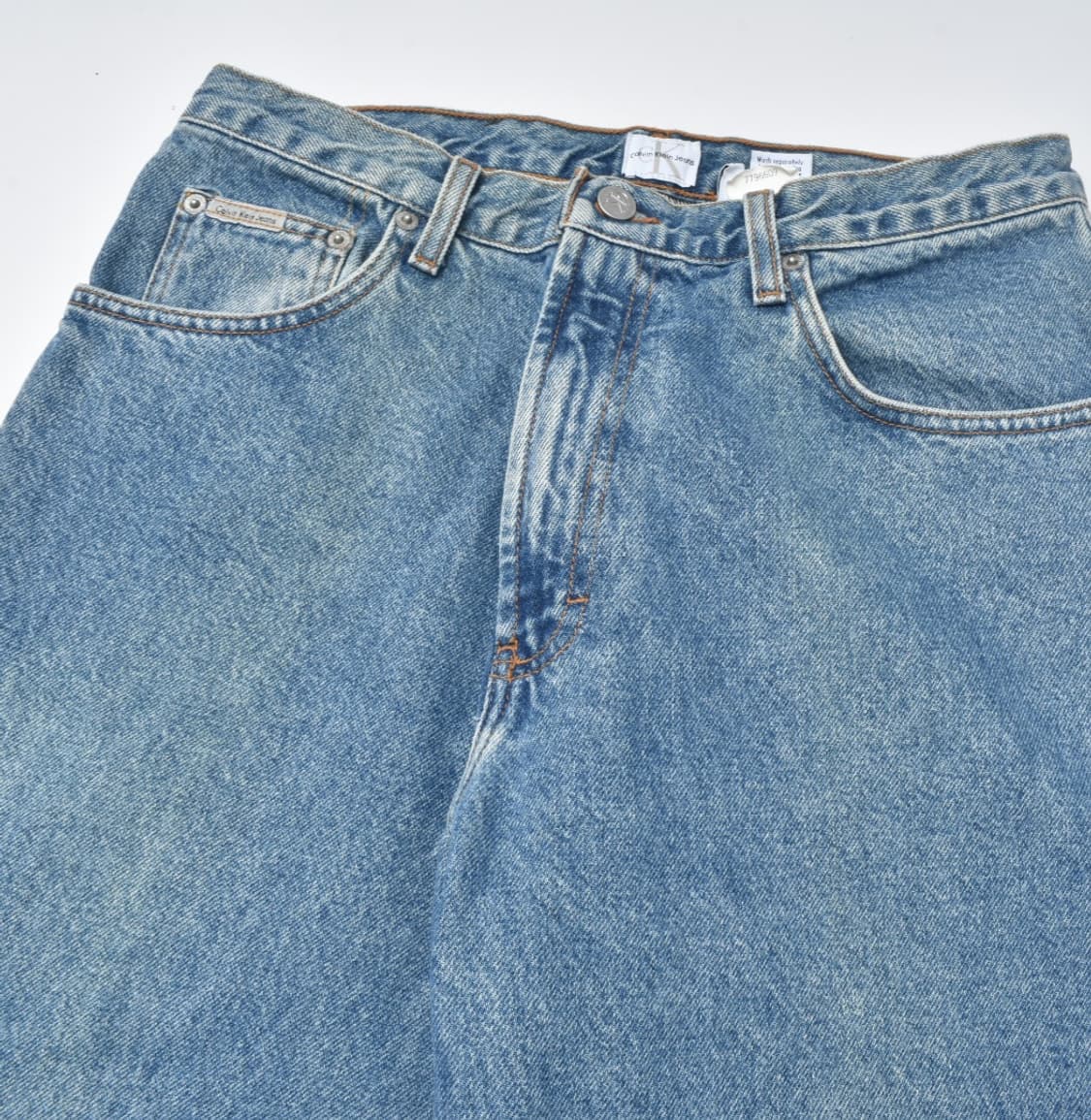 90S 캘빈클라인 와이드 데이퍼드핏 청바지 데님팬츠 31  N0775 상품이미지4