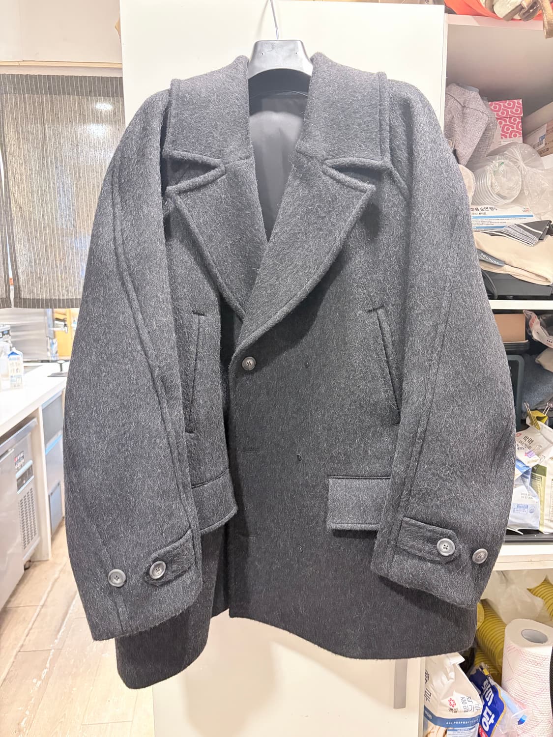 Refomed 포맨 오버사이즈 코트 차콜 4사이즈 상품이미지1