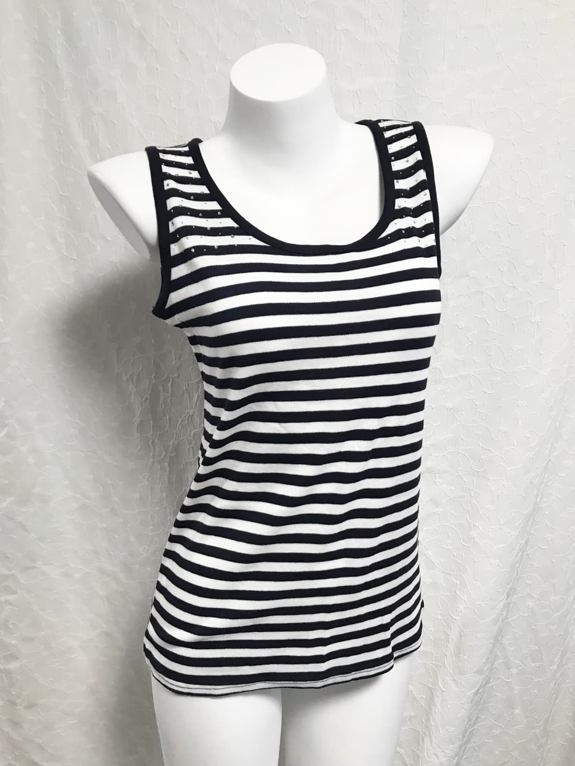 빈티지 니혼진 너드 미키마우스 레이어드 반팔 탑 세트 상품이미지6