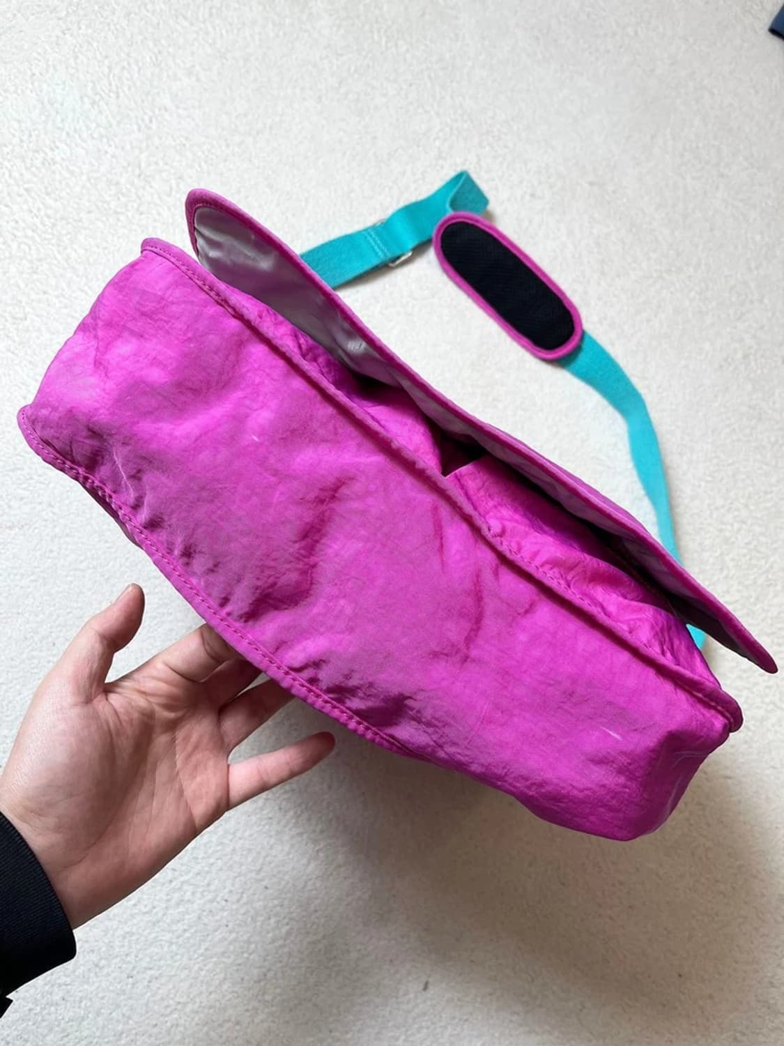 키플링 00's Y2K 핑크 민트 고랄라 크로스백 A1850 상품이미지5