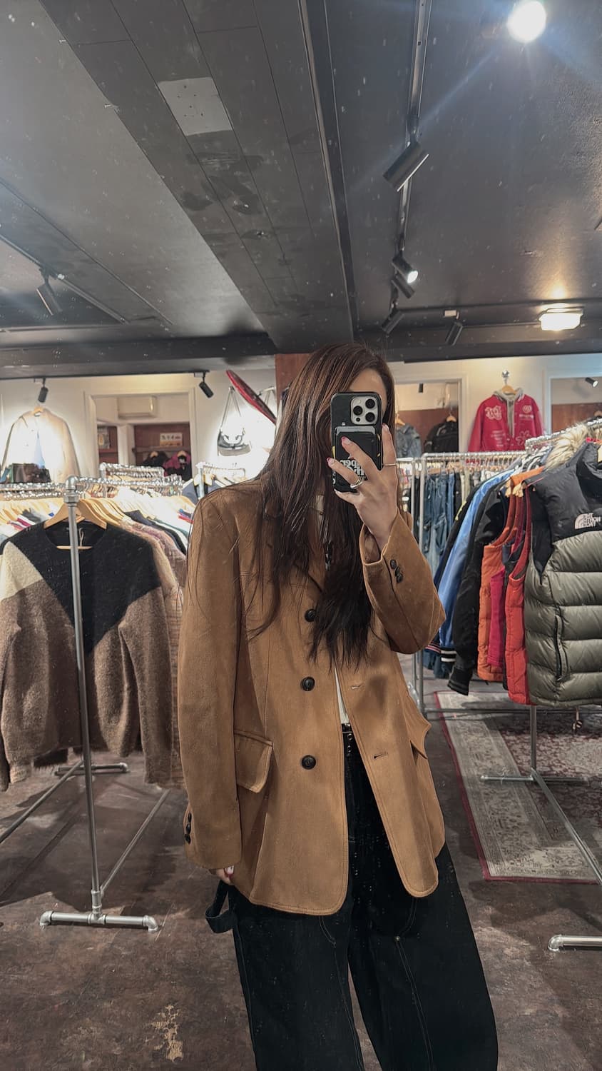 어라운드율 조셉 스웨이드 싱글 블레이저 자켓 F 상품이미지5