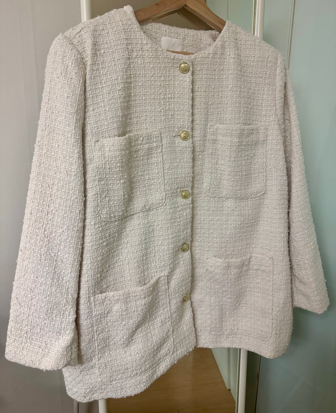 H&M 트위드자켓 부클 블레이저 오버핏 XL 미착용 상품이미지2