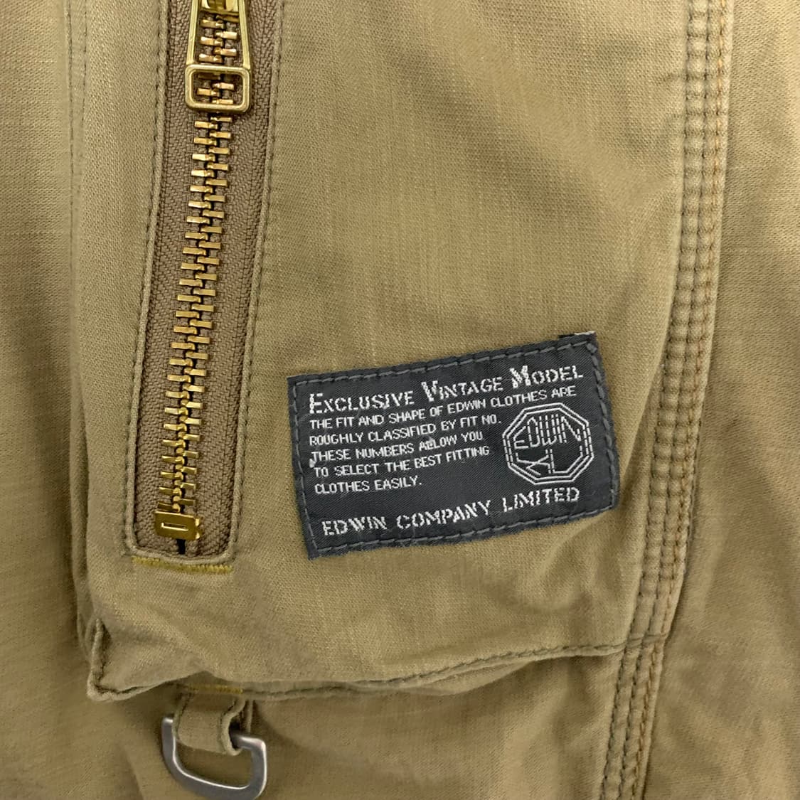 에드윈 벨트 포인트 포켓 카고 팬츠 34인치 빈티지 y2k 00s 상품이미지4