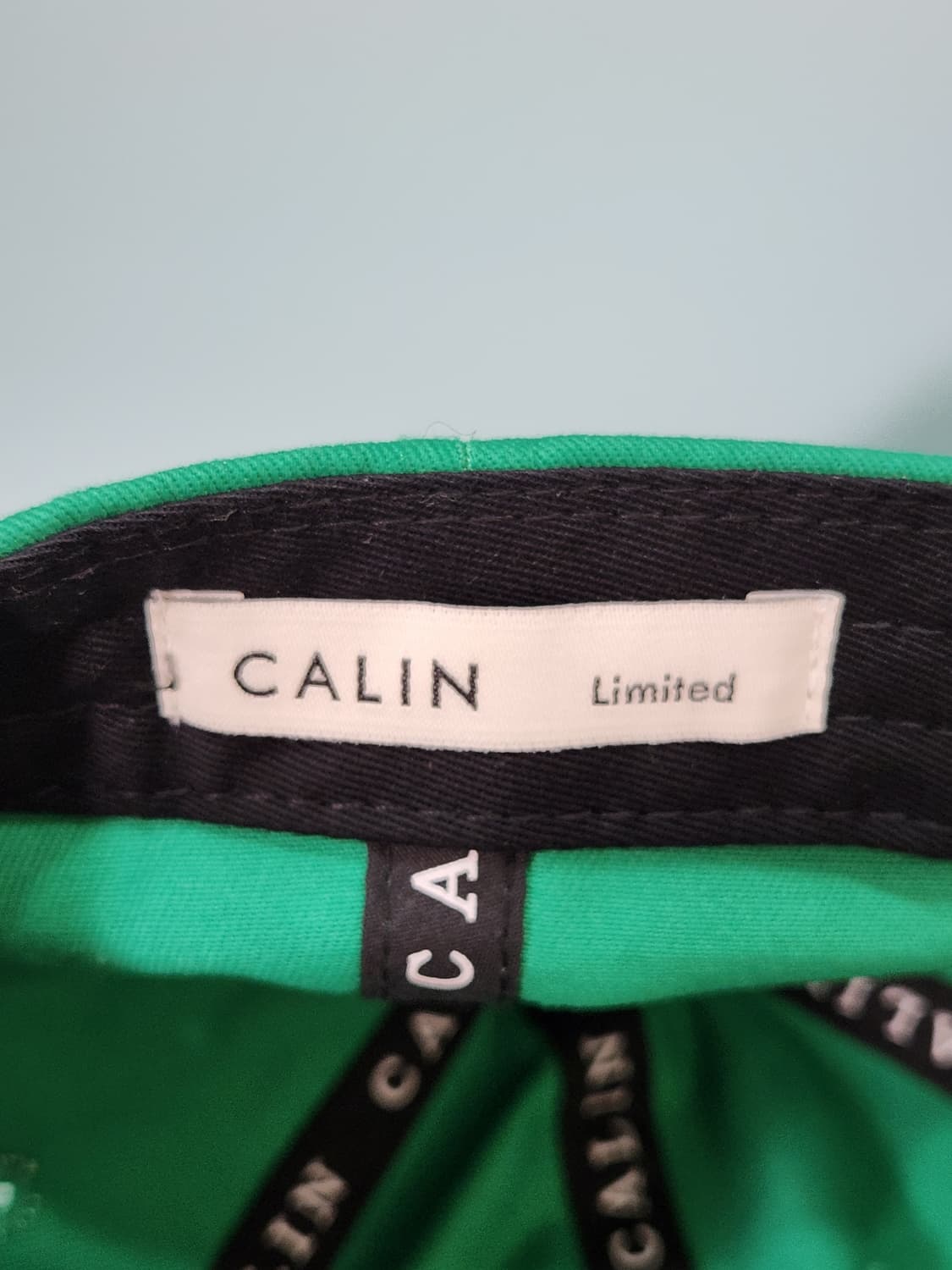 CALIN 무지 볼캡 그린색 모자 빅사이즈 상품이미지7