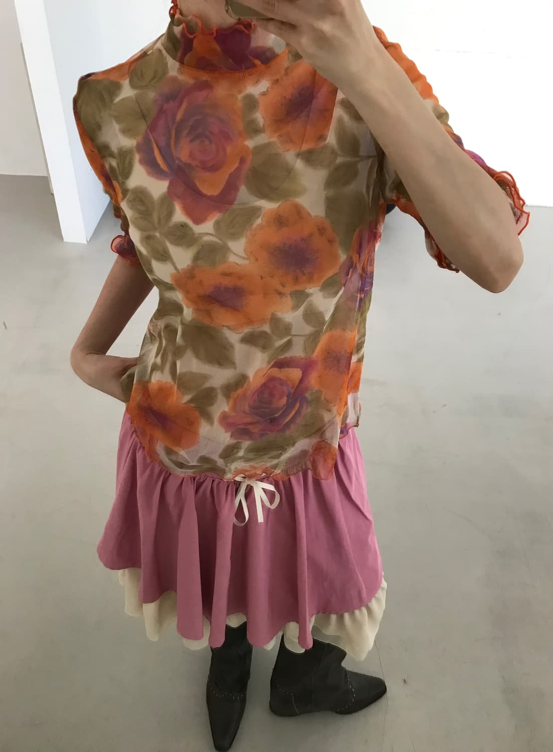 axes femme pink skirt 상품이미지4