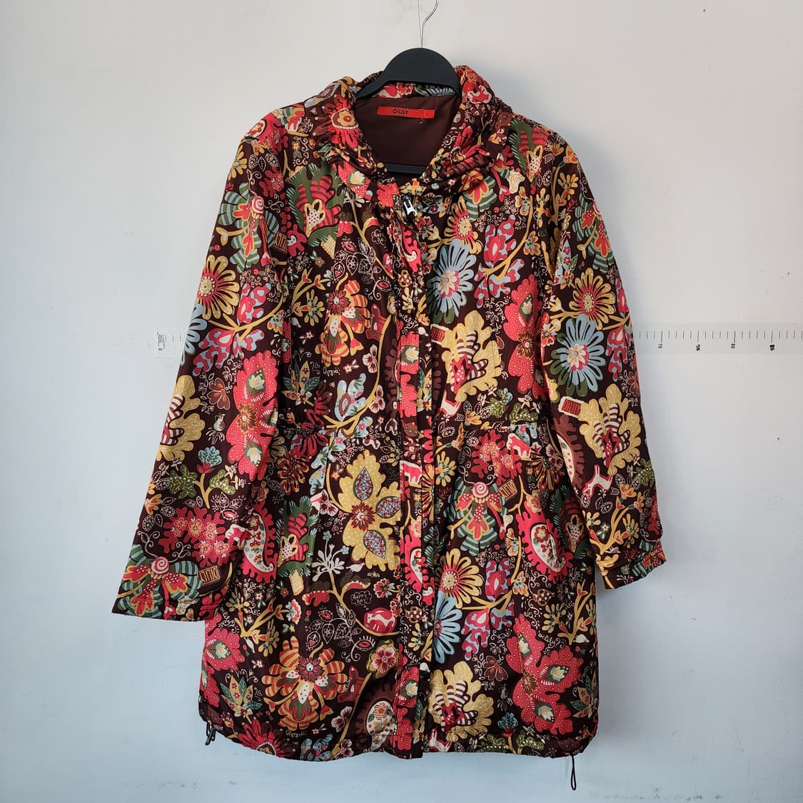 오일릴리 플라워 패턴 바람막이 자켓 상품이미지1