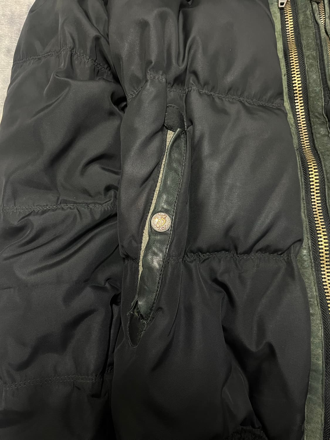 Diesel 00s y2k knit trimming down jacket 상품이미지7