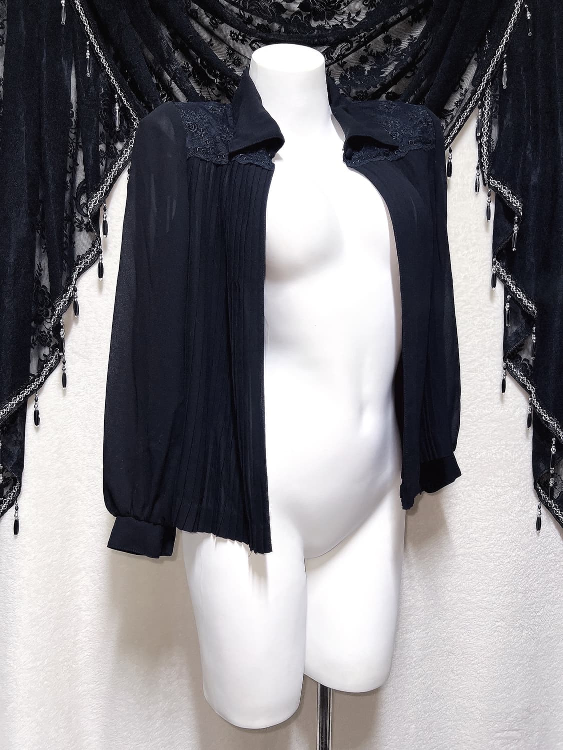 로맨틱고딕 고스로리 펑크 시스루 레이스 볼레로 쉬폰가디건 핀터 오리엔탈 상품이미지5