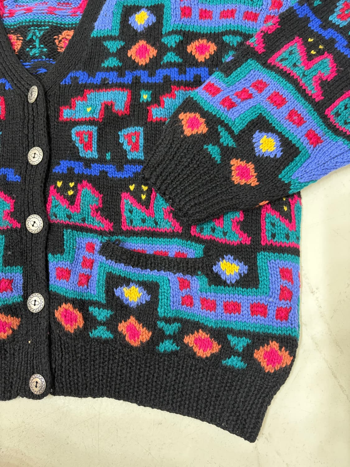 80’s LL Bean Cable Knit Wool Cardigan 상품이미지3