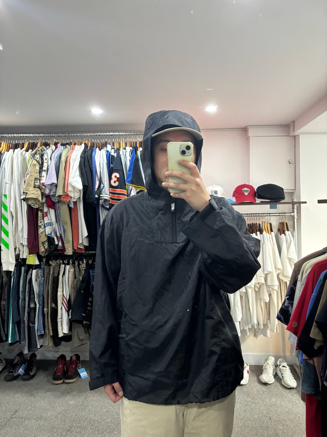 90s 나이키 나일론 립스탑 아노락 상품이미지6