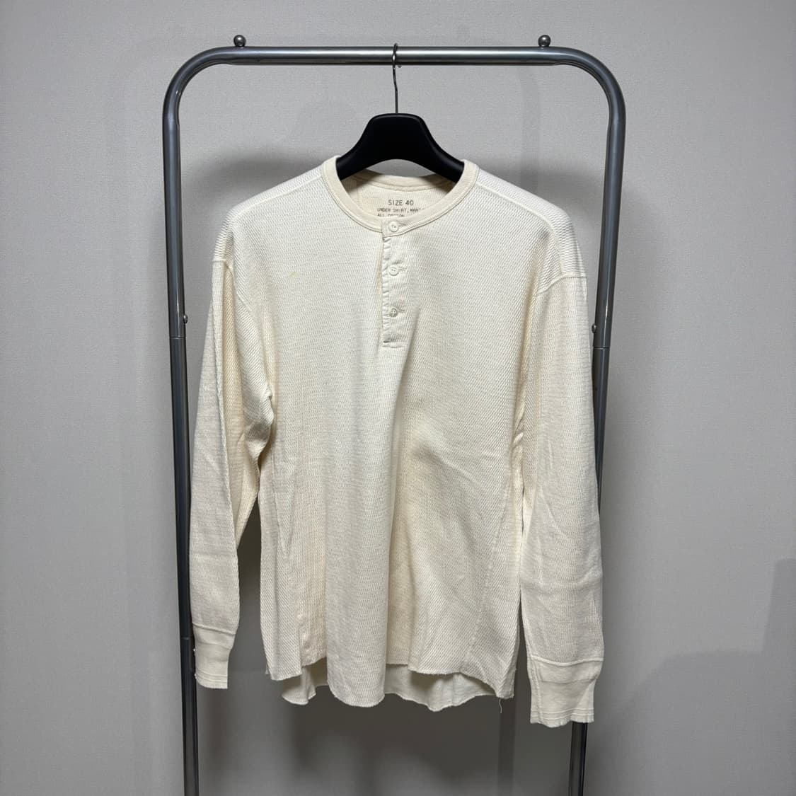 40/3) 피그벨 써멀 와플 헨리넥 상품이미지1