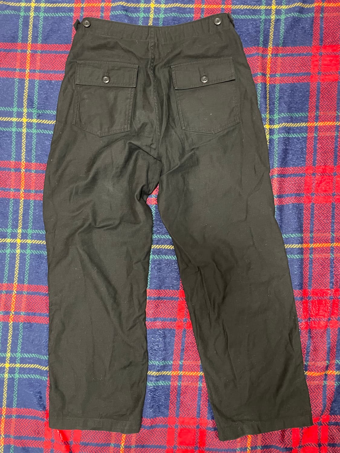 무신사스탠다드 백 사틴 와이드 벨티드 퍼티그 팬츠 [블랙] 상품이미지2