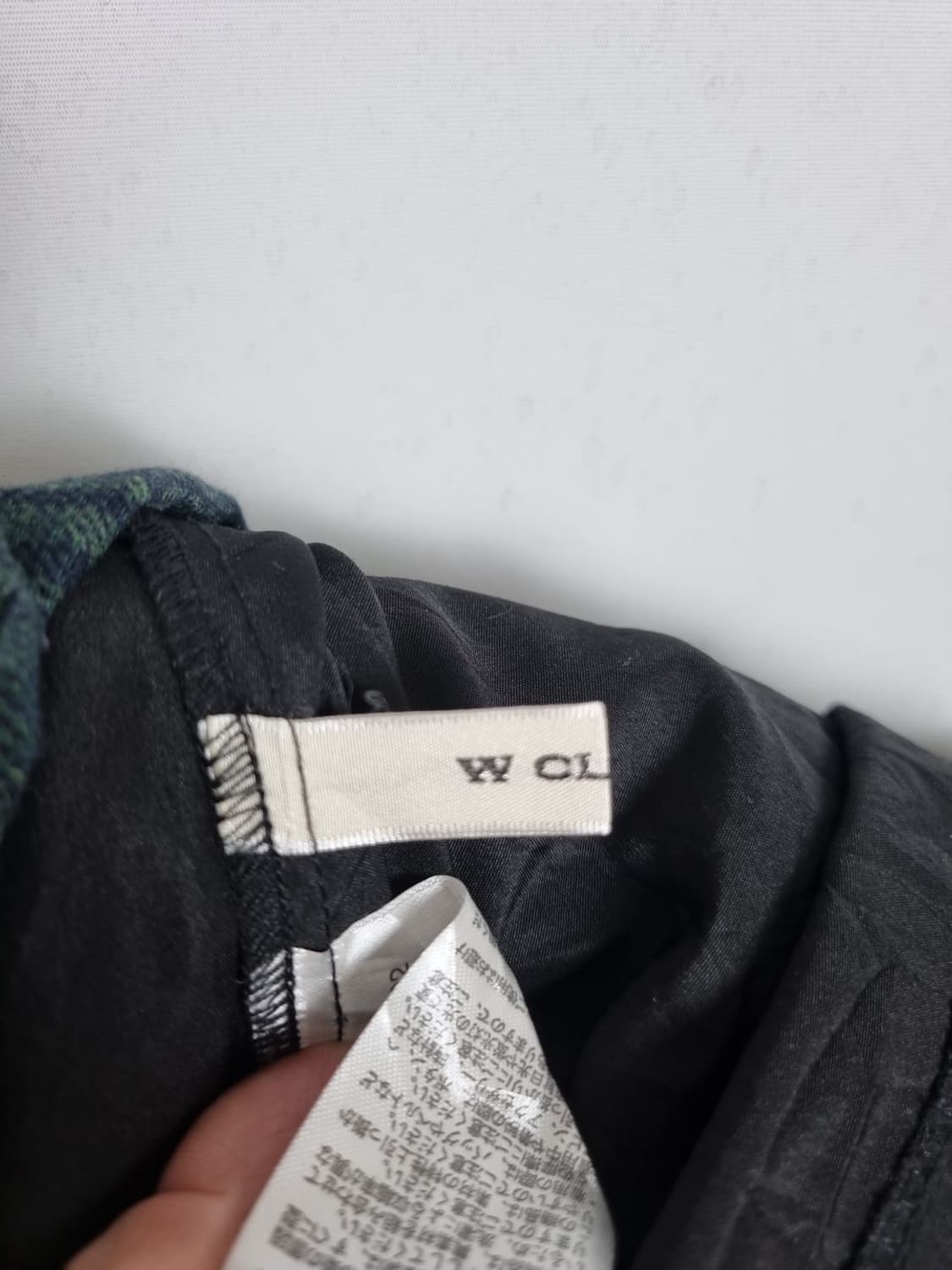 W CLOSET 빈티지 그린 체크스커트  상품이미지6