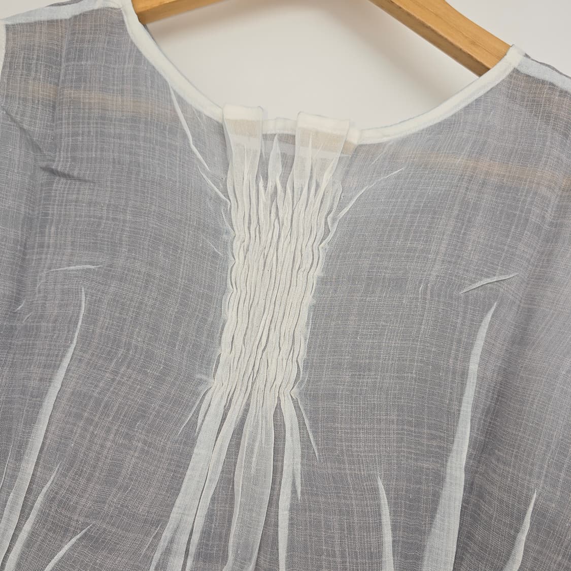 시스루 레이어드 블라우스 세트 나시+가디건 상품이미지10