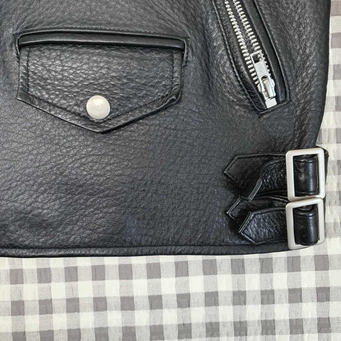 비바스튜디오 컬렉션 라이더 가죽자켓 남자95 상품이미지9